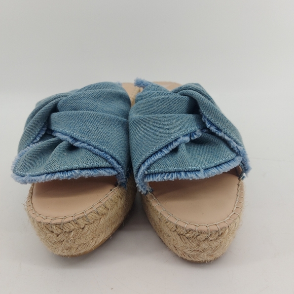 Manebí San Francisco Denim Wedge Slide - Picture 2 of 8